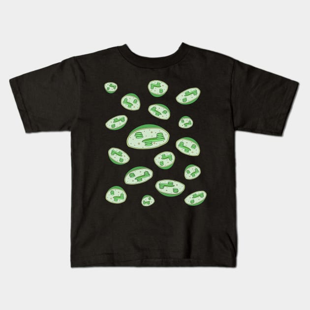 Chloroplast collage Kids T-Shirt by RosArt100